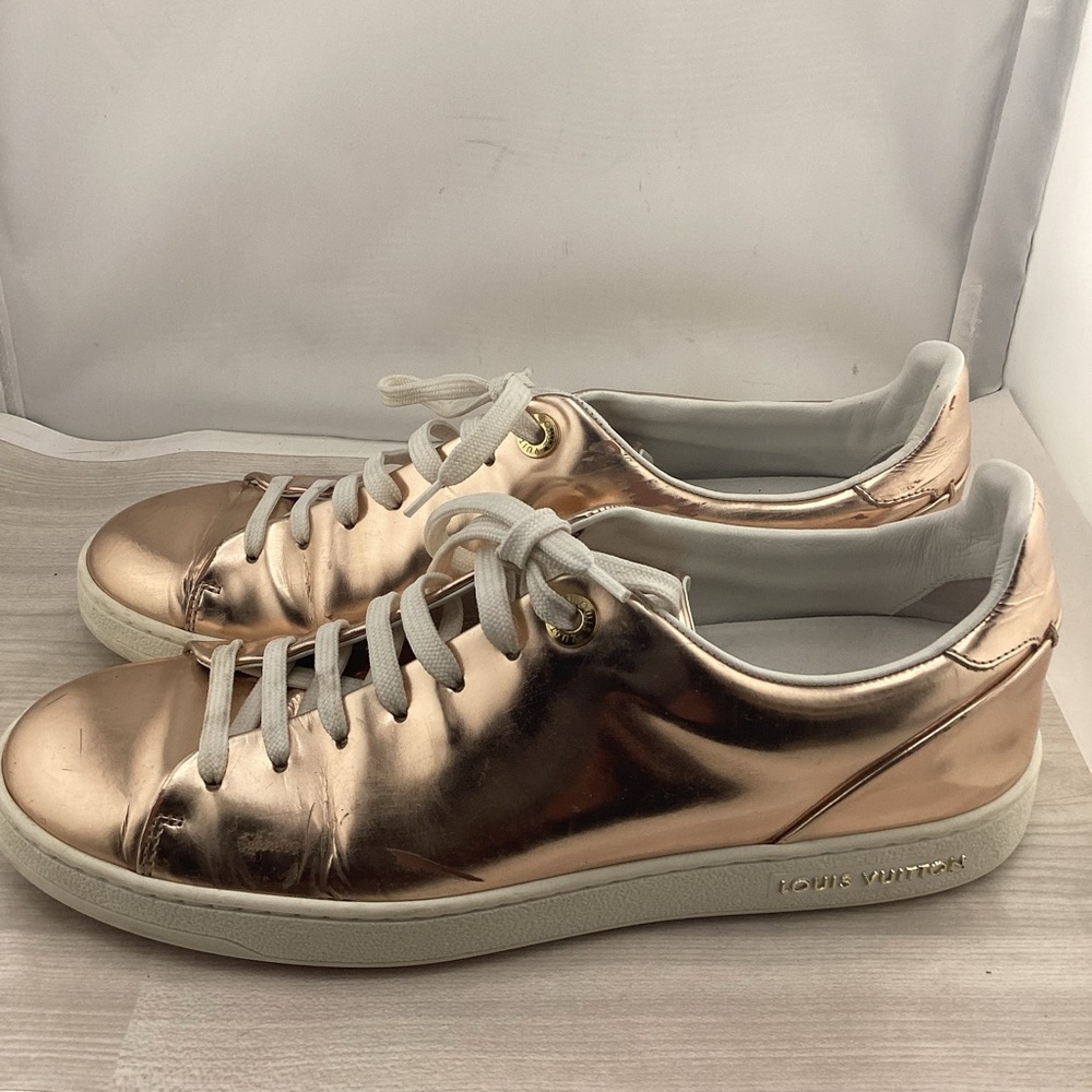 Louis Vuitton Metallic Rose Sneakers - Picture 3 of 5